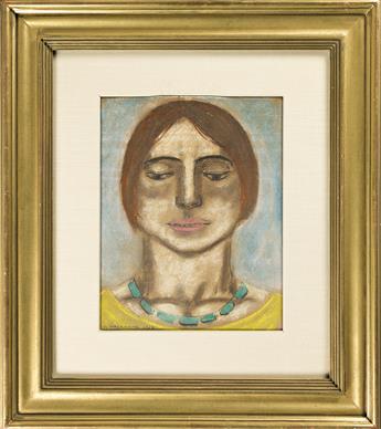 ABRAHAM WALKOWITZ Portrait of Isadora Duncan.